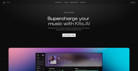 Kits AI: Create AI voices for musicians with one-click training