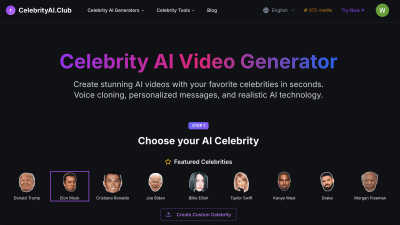 Celebrity AI - AI tool for productivity