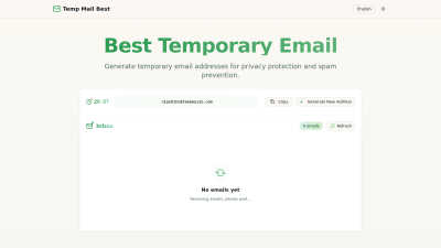 Temp Mail Best - AI tool for productivity