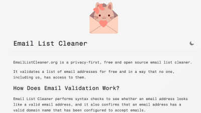 Email List Cleaner - AI tool for productivity