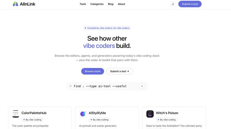 AIInLink application interface and features
