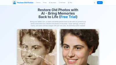 Restore Old Photos - AI tool for productivity