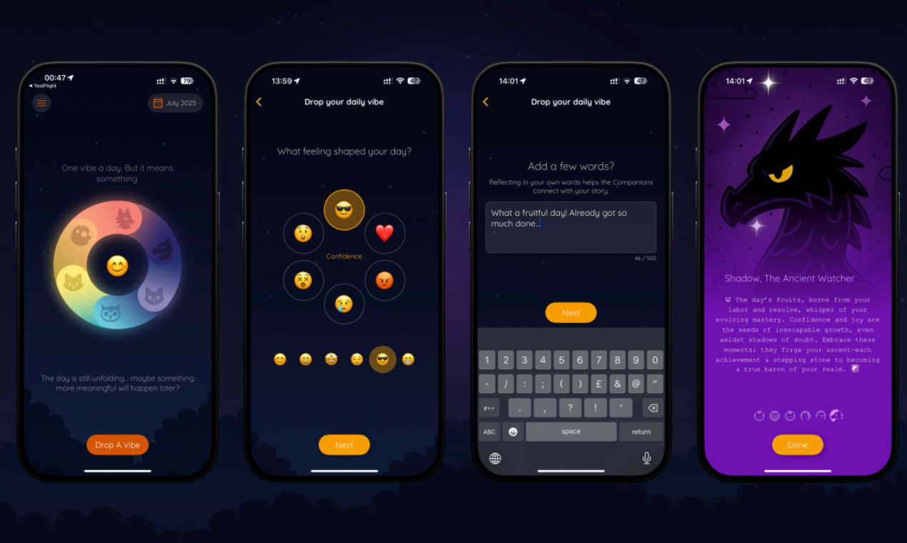 VibeLoop application interface and features