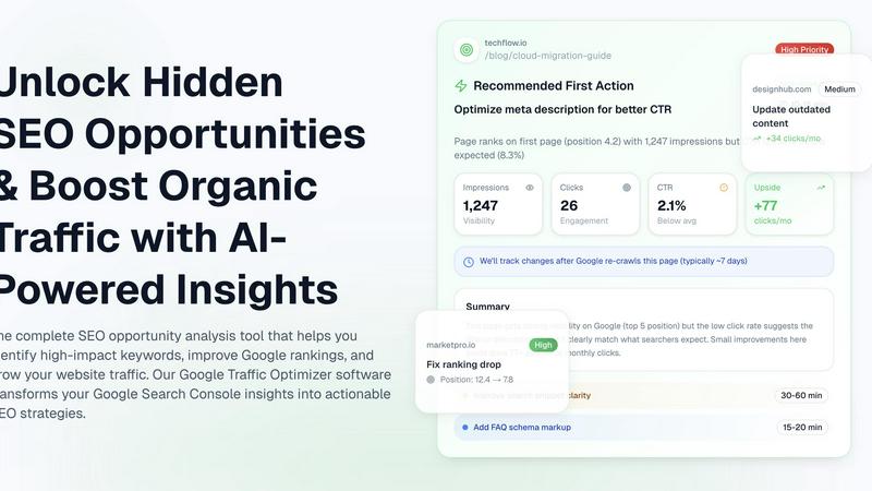 GTOO application interface and features