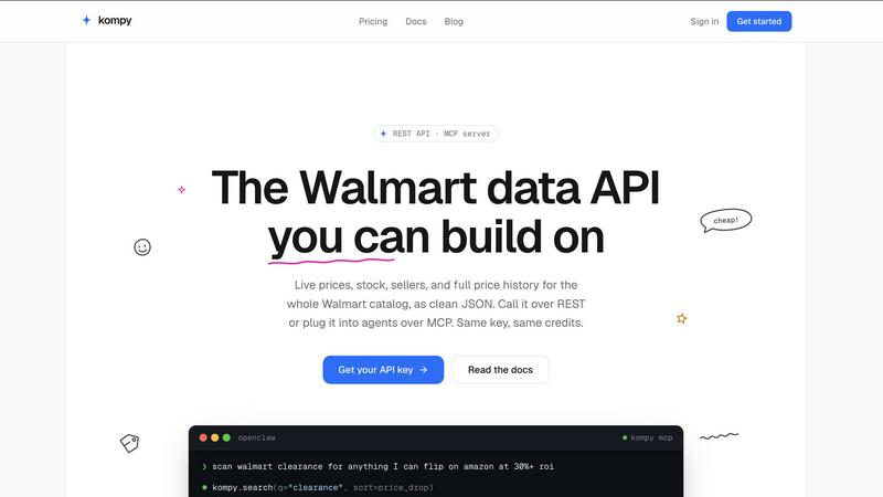 Kompy application interface and features