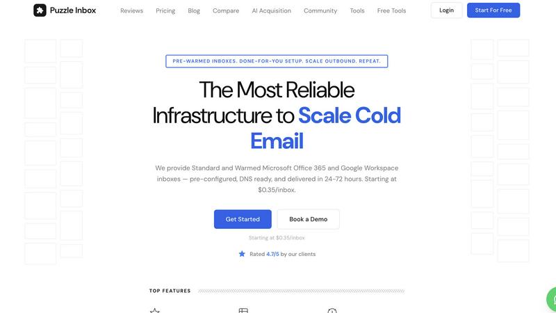 Puzzle Inbox application interface and features