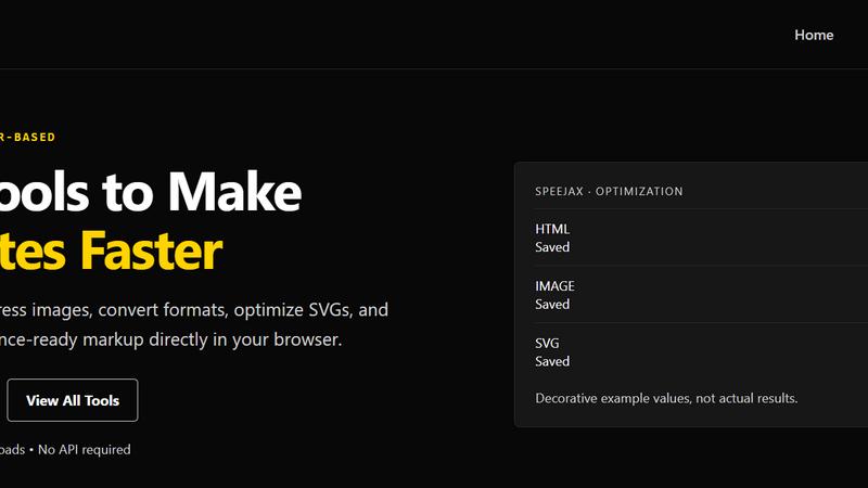 SpeeJax application interface and features