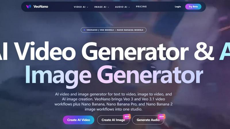 VeoNano application interface and features