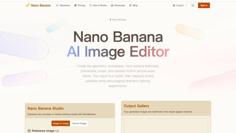 AI-NanoBanana application interface and features