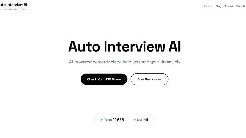 Auto Interview AI application interface and features