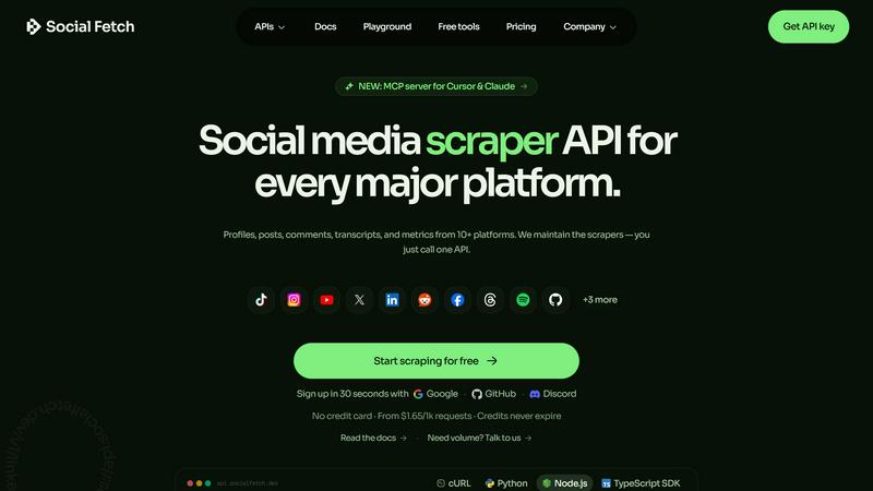 Social Fetch application interface and features