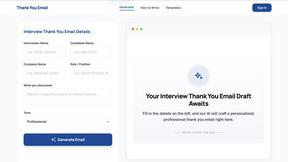 Thank You Email AI - AI tool for AI Assistants
